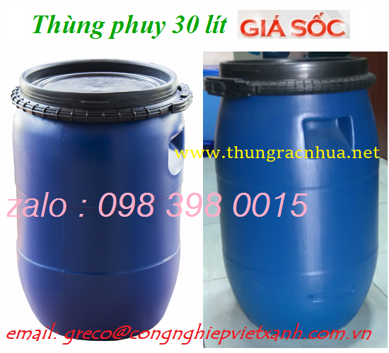 Thung phuy nhua 30 lit 50 lit