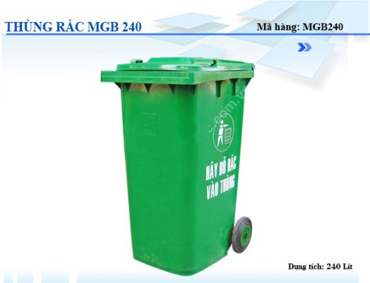 Thùng rác 240 Lít MGB240