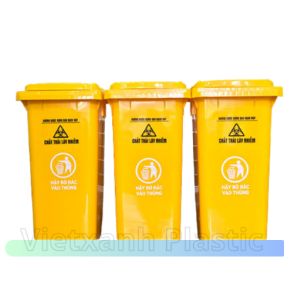 Thùng Rác Lây Nhiễm Y Tế 120 Lít