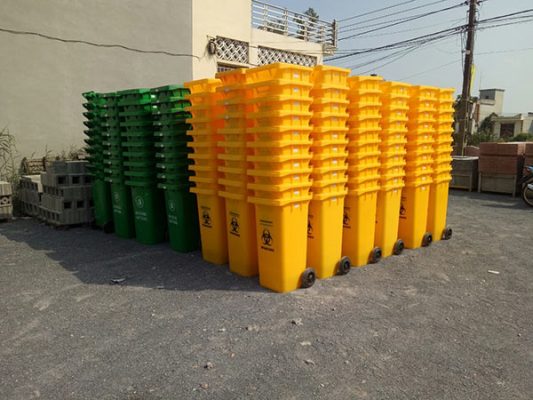 thùng rác nhựa 120 lít