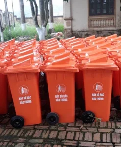 thùng rác nhựa 120 lít nắp hở