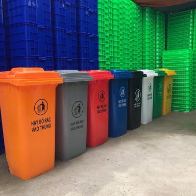 thùng rác nhựa 120 lít