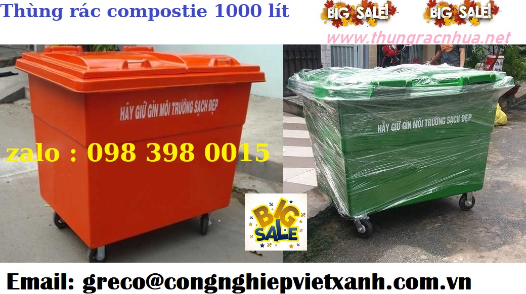 thùng rác 1000 lít