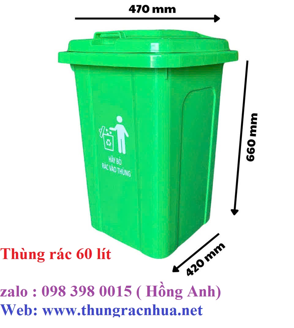 Thùng Rác Nhựa 60 Lít - Lựa Chọn Hoàn Hảo Cho Không Gian Sạch Sẽ