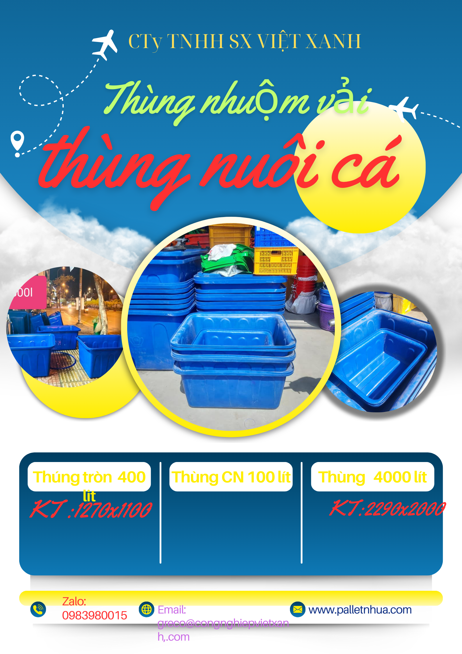 Thùng nhựa dễ vệ sinh