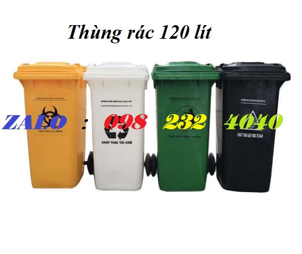 Thùng rác nhựa 120 lít uy tín