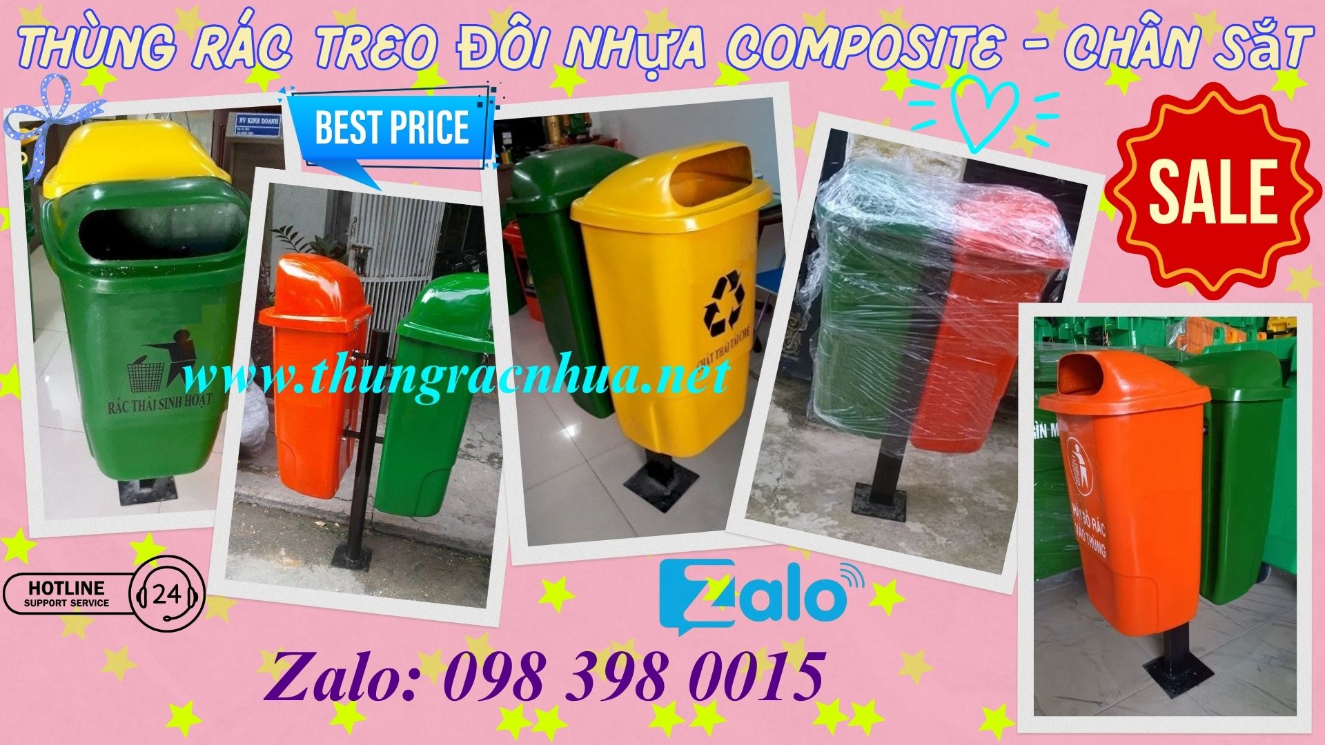Chất liệu thùng rác composite